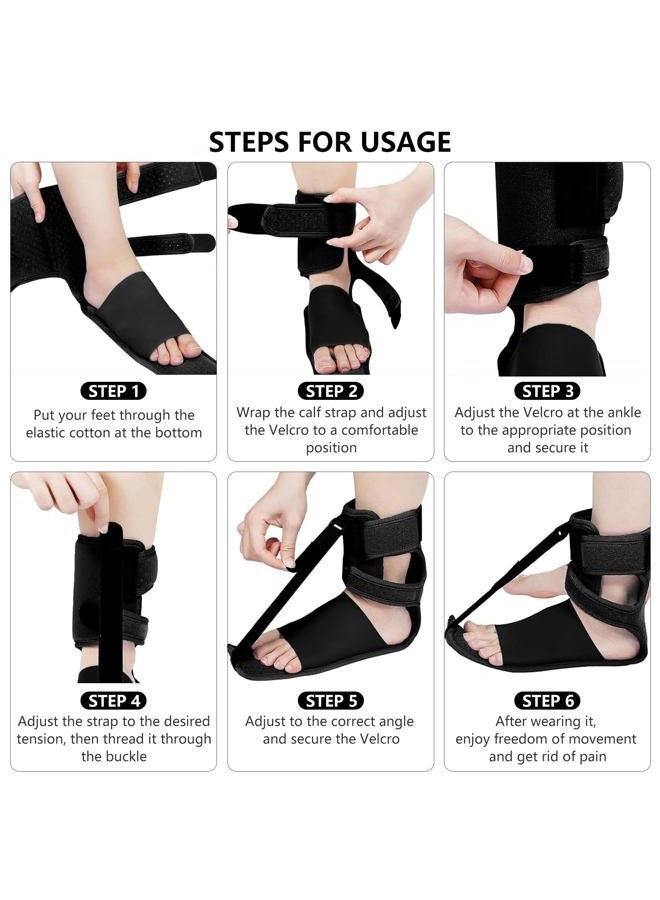 Cofit Upgraded Plantar Fasciitis Night Splint & Relief Brace - Adjustable Straps for Heel Support, Suitable for Day & Night Use - Image 5