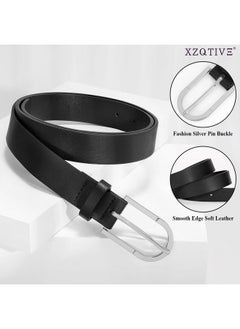 Women'S Belts For Jeans Pants, Black Brown Waist Belts For Ladies Dresses With Fashion Gold Silver Buckle Plus Size Belts, Black Silver Belt, 110Cm - pzsku/Z959766BC27E0ADD80958Z/45/_/1735566713/62d5618d-ce51-46b2-861f-c091de95e357