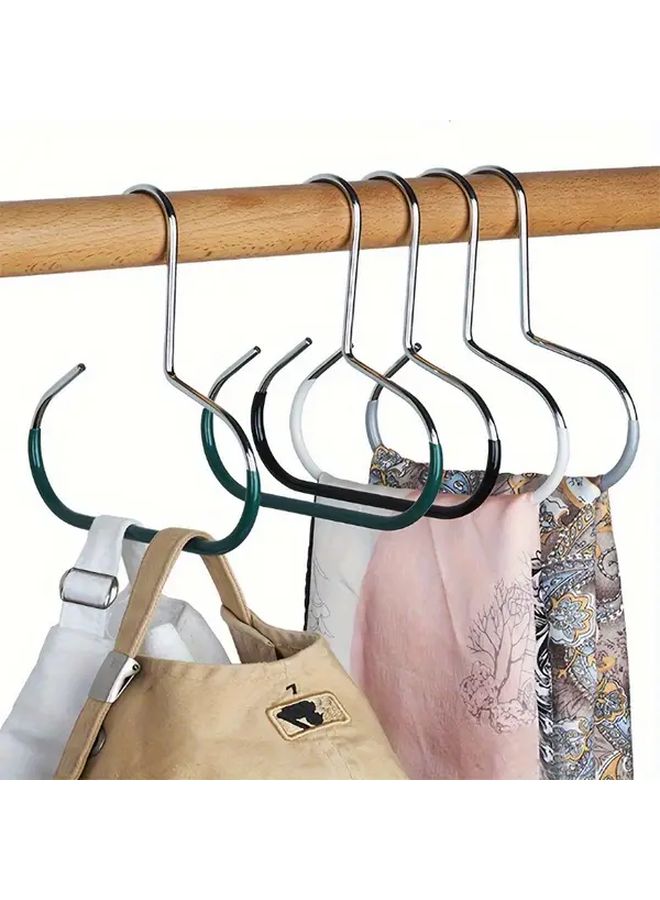 10Pcs Black Storage Bags For Scarves Shawls Belts With Metal Hangers - Image 4