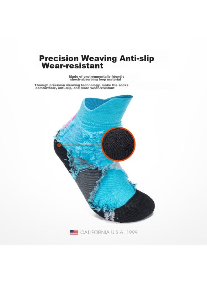 Tfo Fifth Generation Children's Outdoor Socks, Comfortable Breathable Sports Socks, Hiking Mountain Cross-country Socks 2202443, Lake Blue - Image 4