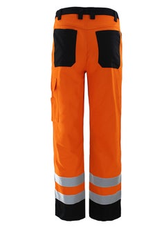 Zuolaya High Visibility Bright Orange Safety Work Pant with Multiple Pockets Construction Work Reflective Pants Orange/Black 3XL  - Image 2