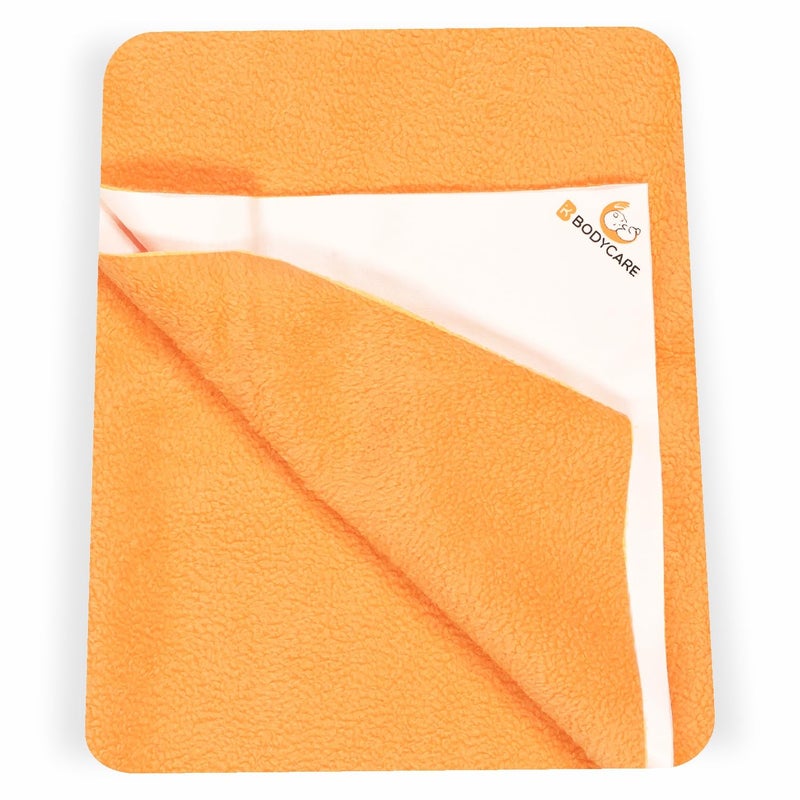 Bodycare Baby Dry Sheet Waterproof Bed Protector | Extra Absorbent | Anti - Bacterial & Odour Free Washable Gifts Pack, PACK of 2 Coral Candy & Peach 70 X 100 CM - Image 2