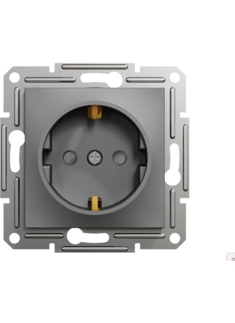 Schneider Asfora Anthracite Earthed Socket Kids Kor.