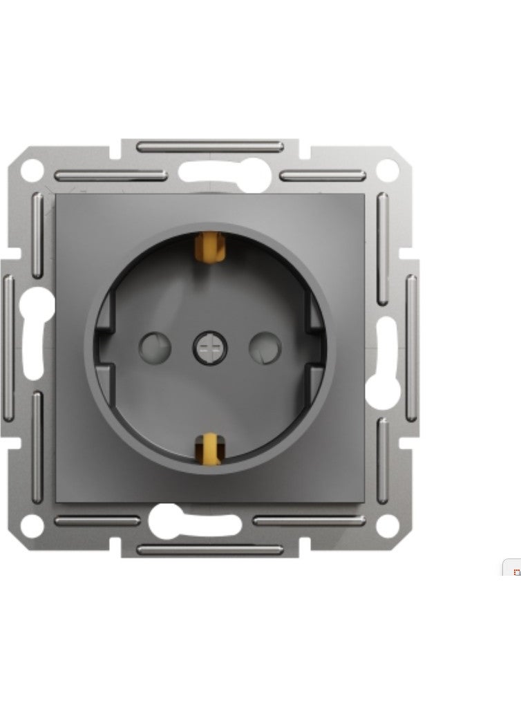 Schneider Electric Schneider Asfora Anthracite Earthed Socket Kids Kor.  - Image 1