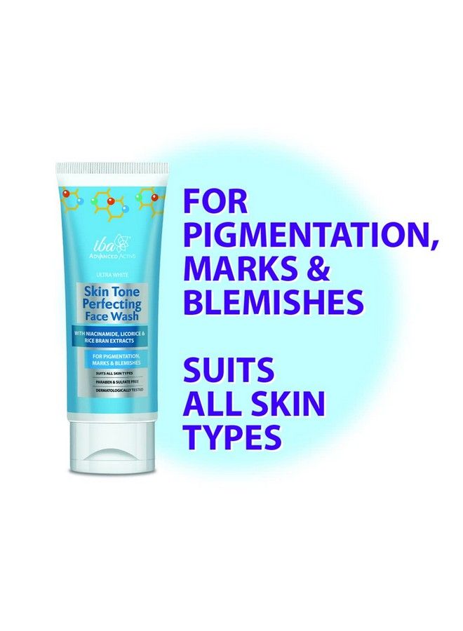 Iba Advanced Activs Ultra White Skin Tone Perfecting Face Wash L No Parabens & Sulfates L High Foam L For Lighter Even Tone Skin ; Pack Of 2 - Image 4