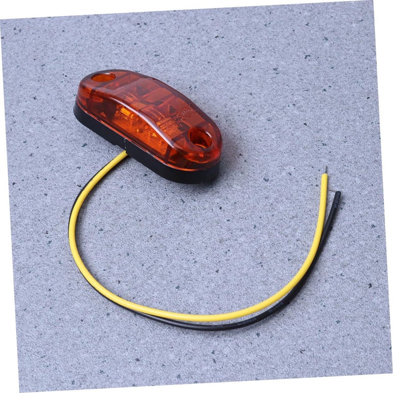 10 Pcs Red LED Truck Side Marker Clearance Lights With 15 Inch Cable For Boat Trailer Pickup RV Camper - Image 5