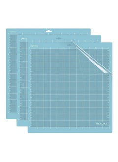 12X12 Lightgrip Cutting Mat For Cricut Maker 3/Maker/Explore 3/Air 2/Air/One(3 Mats) Gridded Adhesive Non Slip Cut Mat For Crafts Quilting Sewing And All Arts