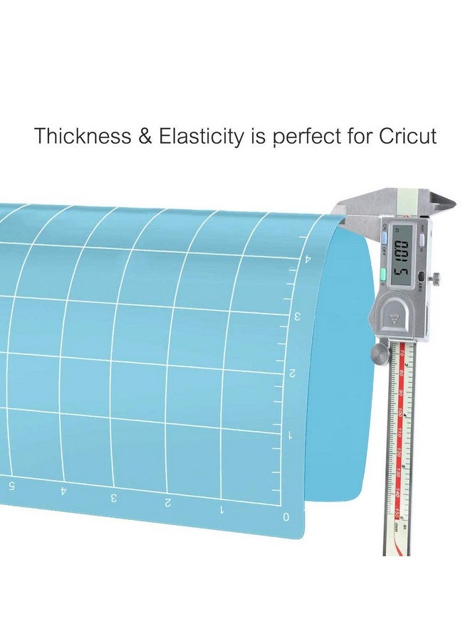 REALIKE - 12X12 Lightgrip Cutting Mat For Cricut Maker 3/Maker/Explore 3/Air 2/Air/One(3 Mats) Gridded Adhesive Non Slip Cut Mat For Crafts Quilting Sewing And All Arts - Image 1