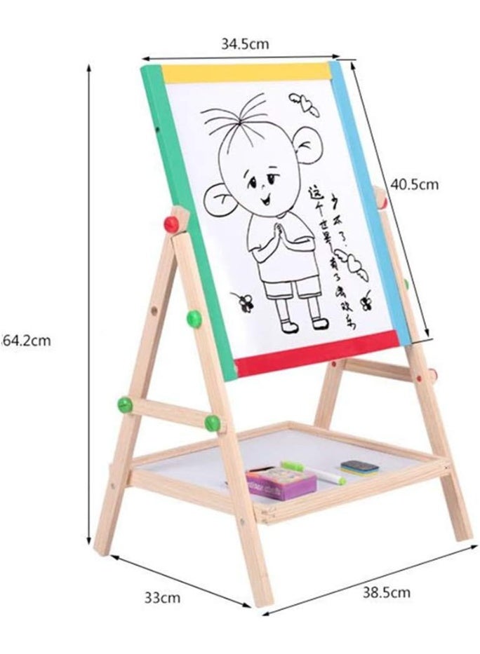 لوحة رسم للأطفال - لوحة رسم مغناطيسية مزدوجة الوجه - Image 4