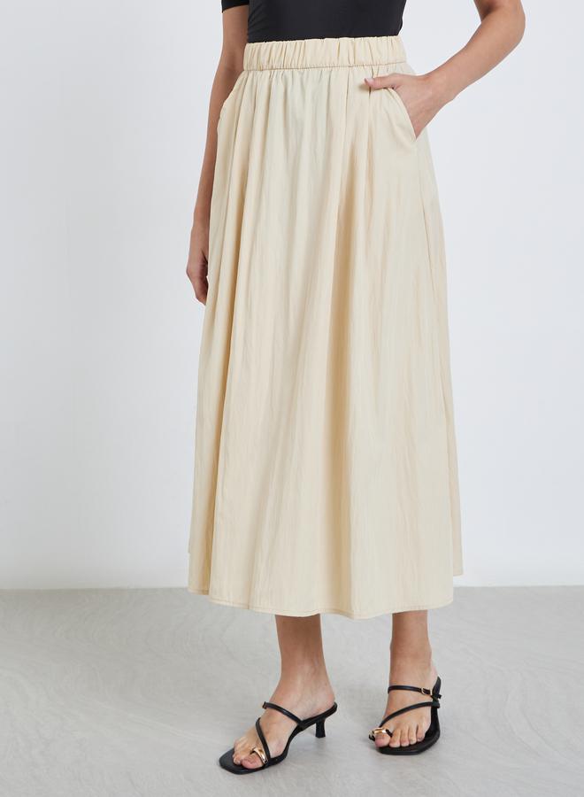 ستايلي تنورة طويلة بخصر مطاطي - Image 2