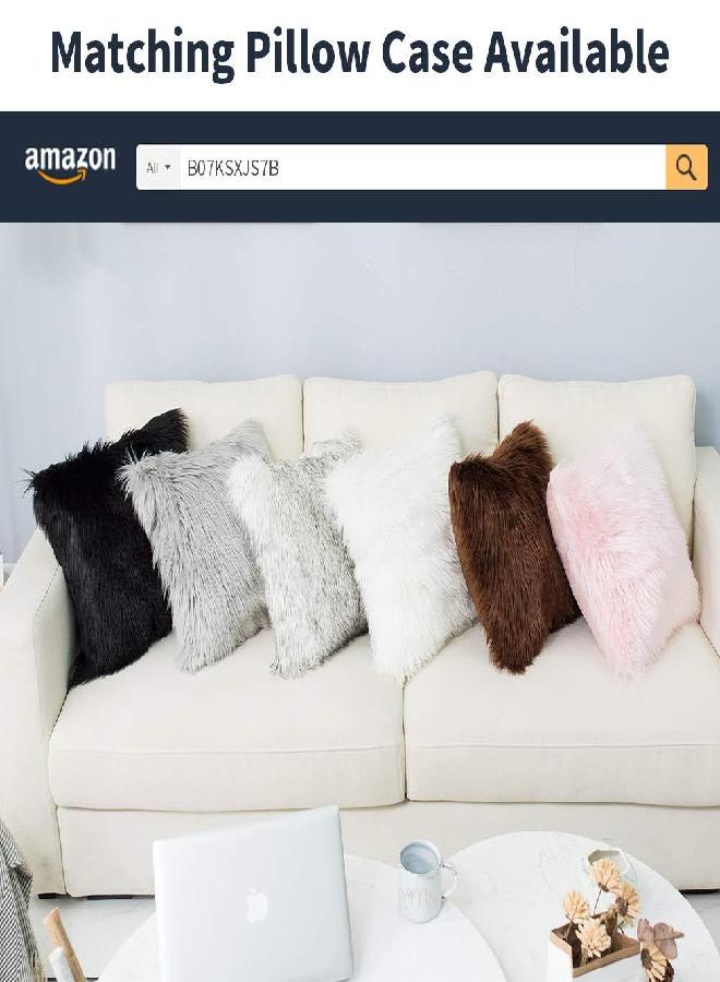 Carvapet Luxury Soft Faux Sheepskin Fur Area Rugs for Bedside Floor Mat Plush Sofa Cover Seat Pad for Bedroom, 2.3ft x 5ft,Grey - Image 2