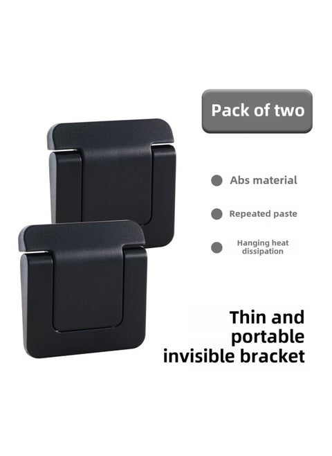 Laptop Stand Invisible Adhesive Bracket Folding Storage Portable Elevated Rack Keyboard Foot Pad Support Rack-Color:Abs First Gear