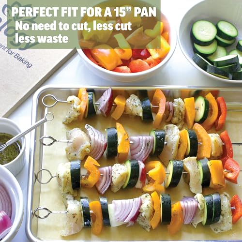 Zenlogy 10x15 Parchment Paper (100 Sheets) - Unbleached, High Heat, Non-stick, Pre-cut Baking Paper for Jelly Roll Pans - Great for Baking, Roasting, Wrapping, Dehydrator, and so much more - Image 5