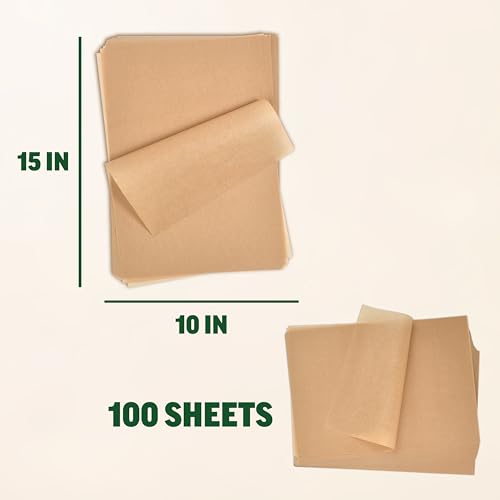 Zenlogy 10x15 Parchment Paper (100 Sheets) - Unbleached, High Heat, Non-stick, Pre-cut Baking Paper for Jelly Roll Pans - Great for Baking, Roasting, Wrapping, Dehydrator, and so much more - Image 4