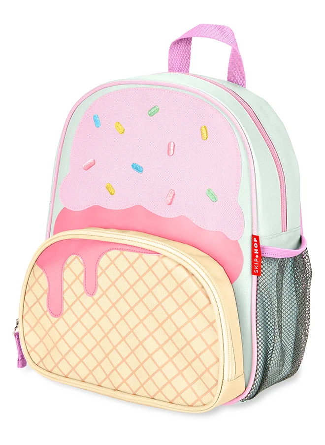 Skip Hop Spark Style Backpack - Ice Cream - Fashionable Toddler Backpack with Glitter Detail