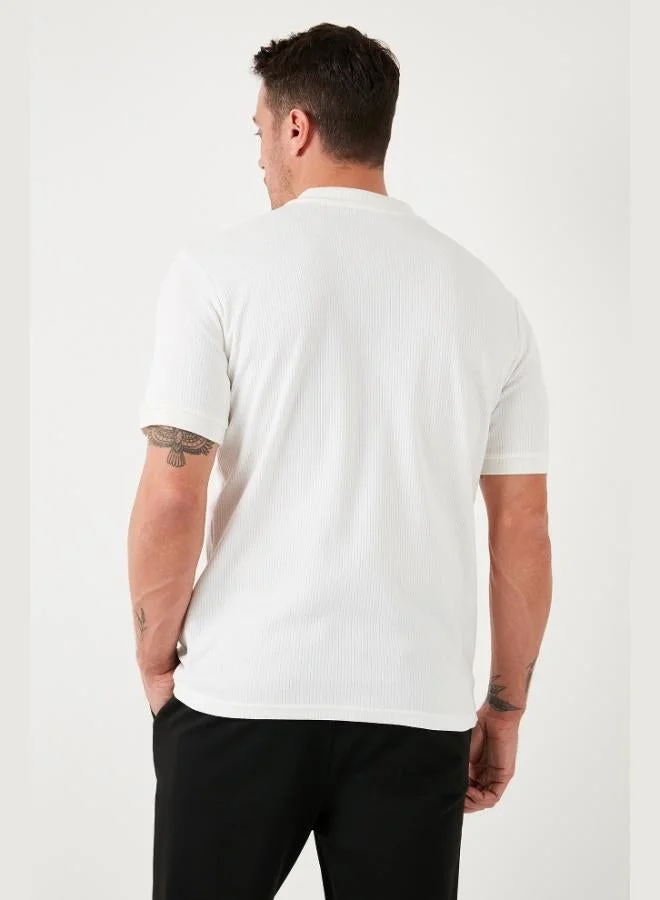 Buratti  Buratti Cotton Regular Fit Zippered Polo Collar T Shirt Men's Polo Collar T-Shirt 5902738 for Men | Best Price UAE