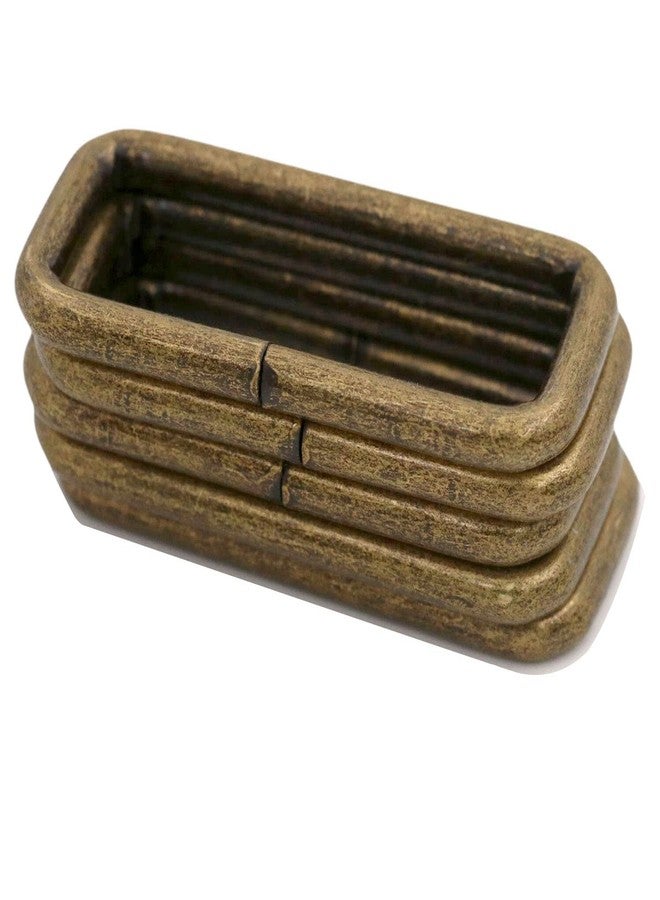 BIKICOCO Metal Rectangle Ring Buckles Square Strap Webbing Belt Rings for Bag Purse Non Welded 2 x 3/4 Inch, Bronze, Pack of 10 - Image 4
