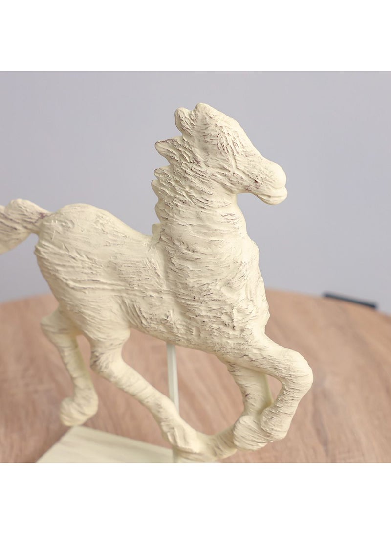 DANUBE HOME Venice Polyresin Galloping Horse – Elegant Decorative Horse Sculpture with Dynamic Design, Perfect for Home Decor, Office Desk, Luxury Gifting & Contemporary Interior Styling L35.6 X W7.6 X H36.8Cm - Image 2
