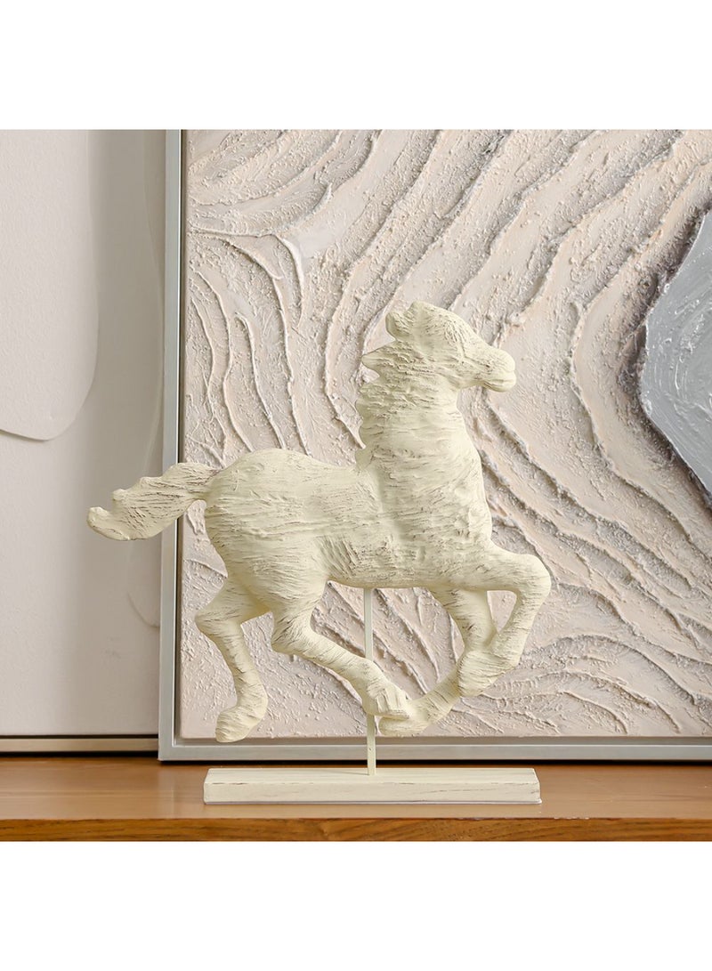 DANUBE HOME Venice Polyresin Galloping Horse – Elegant Decorative Horse Sculpture with Dynamic Design, Perfect for Home Decor, Office Desk, Luxury Gifting & Contemporary Interior Styling L35.6 X W7.6 X H36.8Cm - Image 3