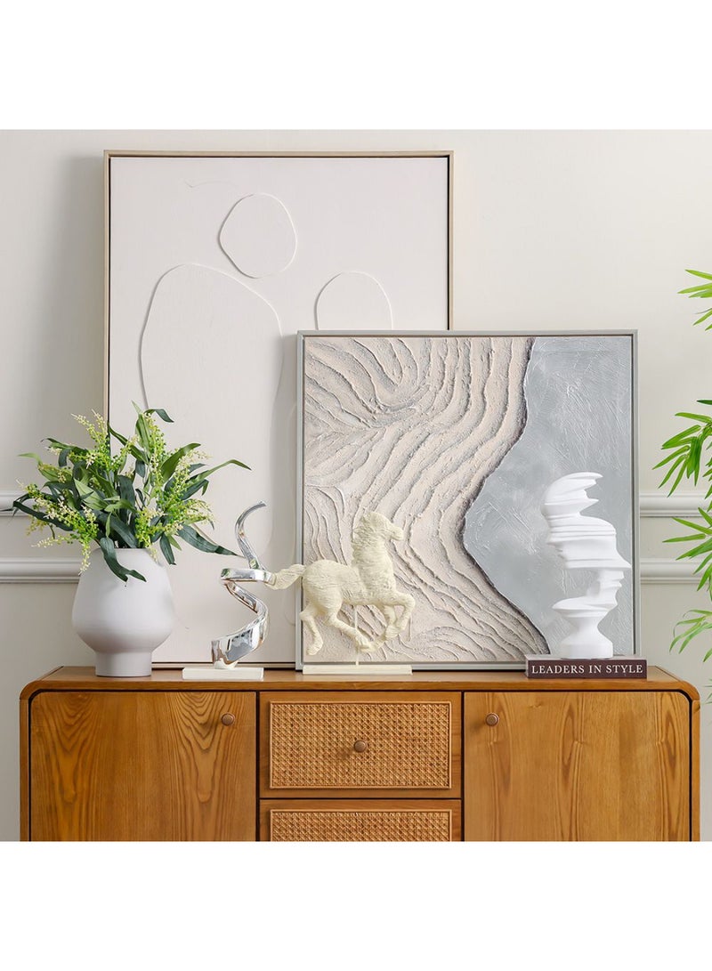 DANUBE HOME Venice Polyresin Galloping Horse – Elegant Decorative Horse Sculpture with Dynamic Design, Perfect for Home Decor, Office Desk, Luxury Gifting & Contemporary Interior Styling L35.6 X W7.6 X H36.8Cm - Image 5