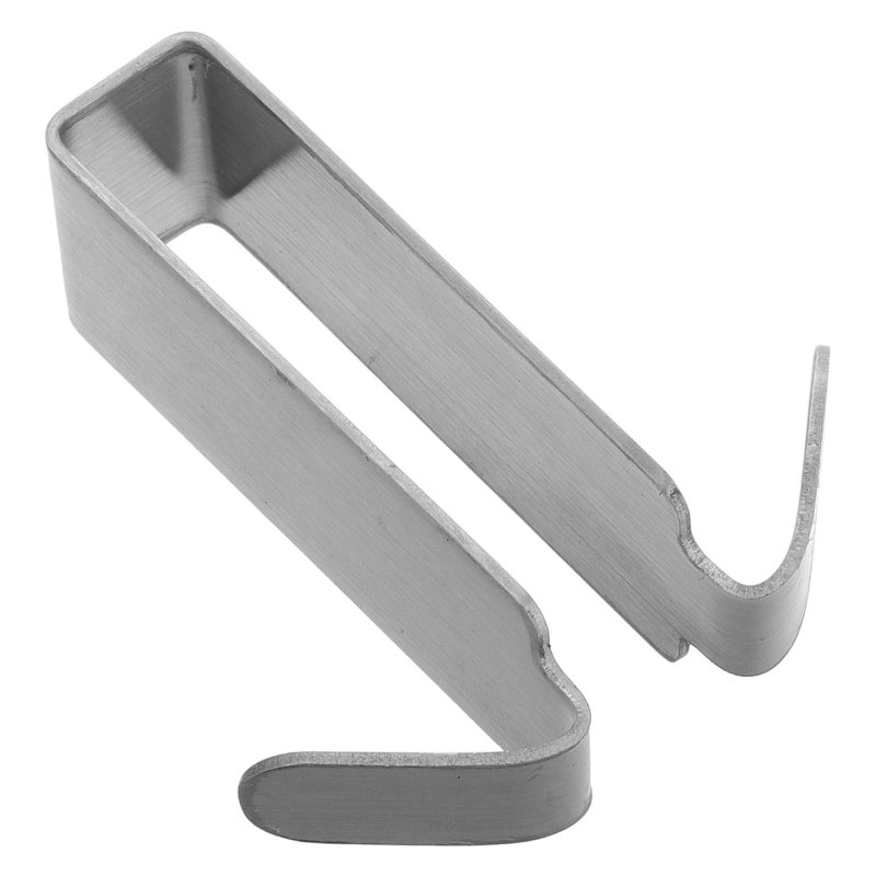 304 Stainless Steel Double Sided Adhesive Towel Hook No Drilling Shower Door Holder Wall Mount - Image 2