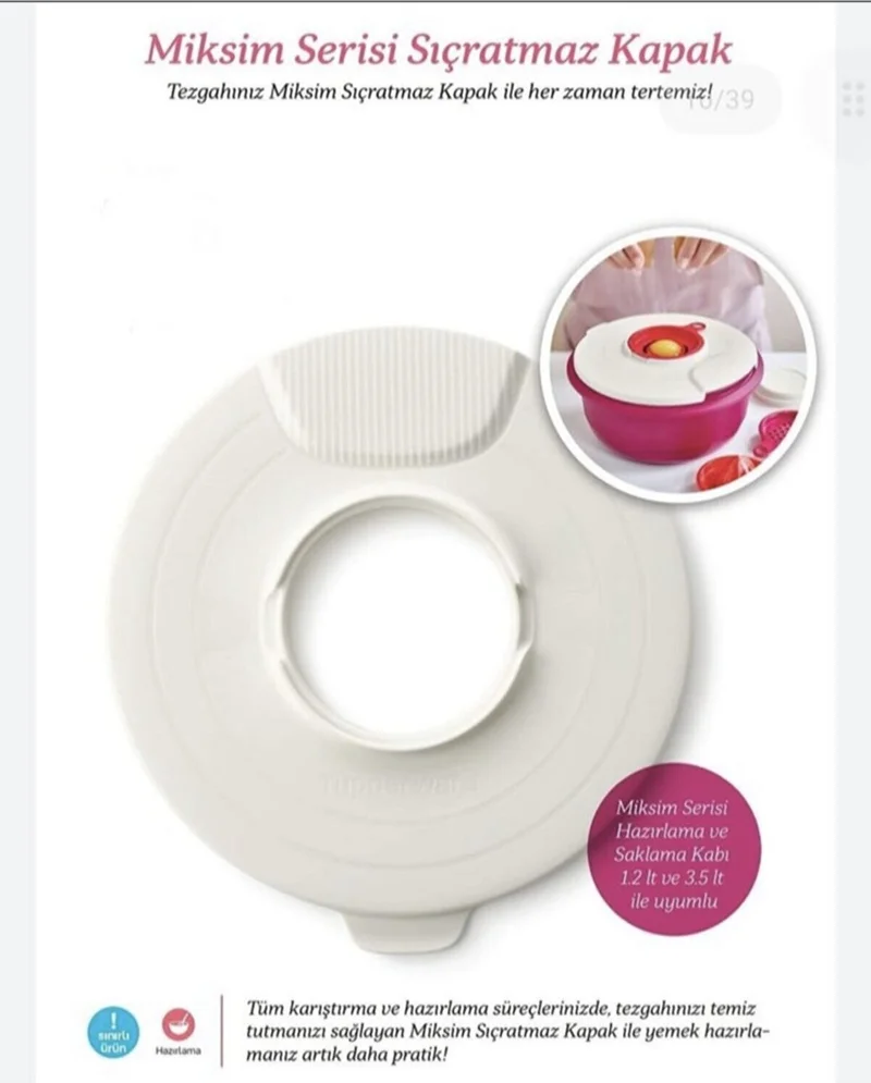 Tupperware Mixim Series Set of 3 and Splash-Proof Lid