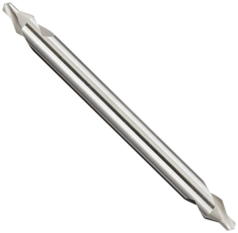 YG -1 - D1C90101 D1C90 High Speed Steel Long Length Center Drill Bit, Uncoated (Bright), Slow Spiral, 60 Degree, 3/16" Diameter x 6" Length (Pack of 1) - Image 1