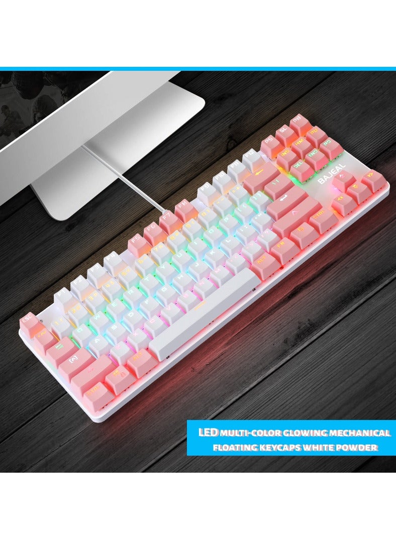 87-Key Detachable Type-C Wired Gaming Mechanical Keyboard-Compact Efficiency, Gaming Aesthetics - Image 2