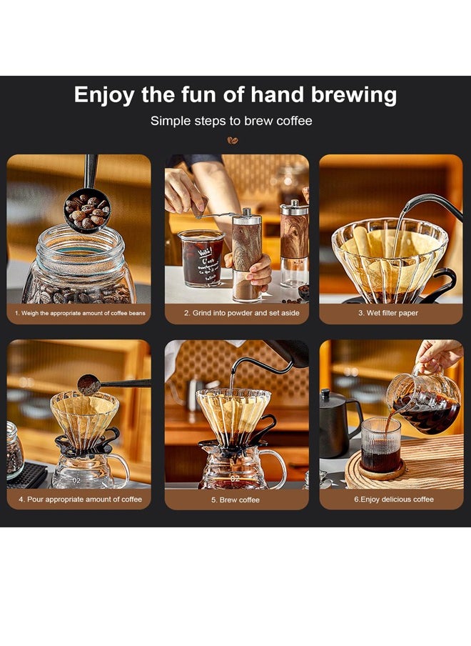 V60 Professional Coffee Set  9 Pieces Pour Over Espresso Kit with 600mm Pot, Durable for Coffee Table  Kitchen  Camping - pzsku/Z95981D5B301025045223Z/45/_/1722758724/b17d6f6e-caad-4a1b-9718-02b031c16cb9