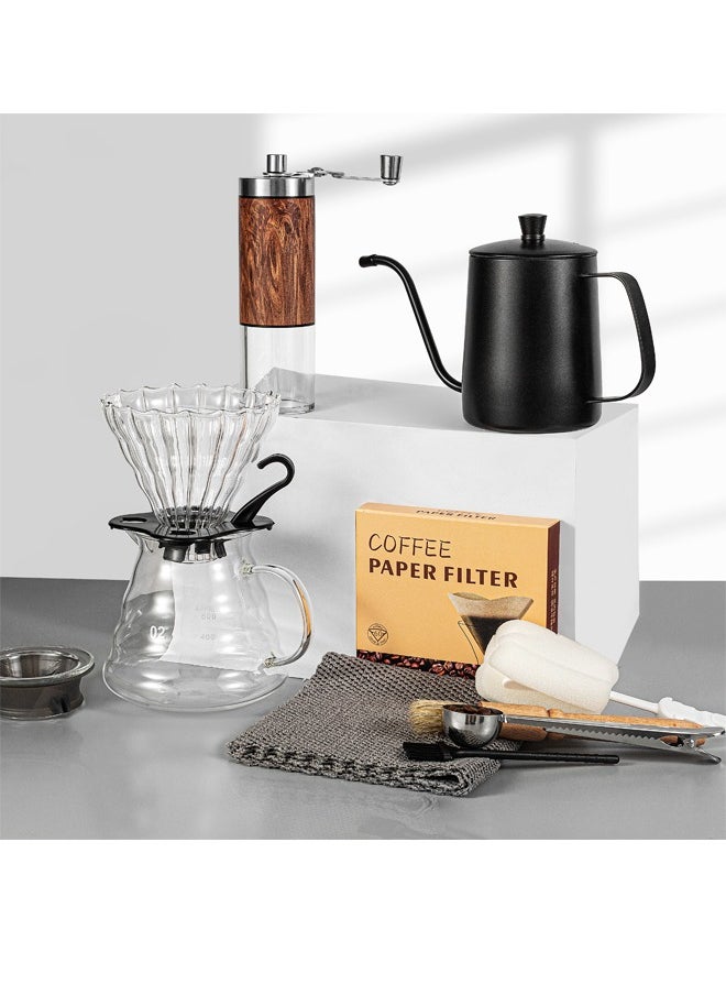 V60 Professional Coffee Set  9 Pieces Pour Over Espresso Kit with 600mm Pot, Durable for Coffee Table  Kitchen  Camping - pzsku/Z95981D5B301025045223Z/45/_/1722758734/fd009569-47ae-4a7d-b930-490c4724343e