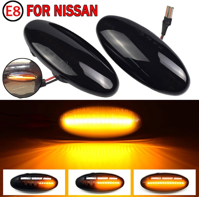 QASULER Dynamic Car Blinker Side Marker Turn Signal Light - Image 5