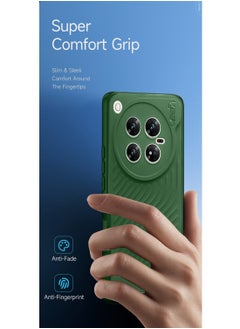 Gear4 Infinix Zero 40 4G / 5G 2024 Gear4 Soft Liquid Silicone with Wavey Texture Case Cover - Dark Green  - Image 2