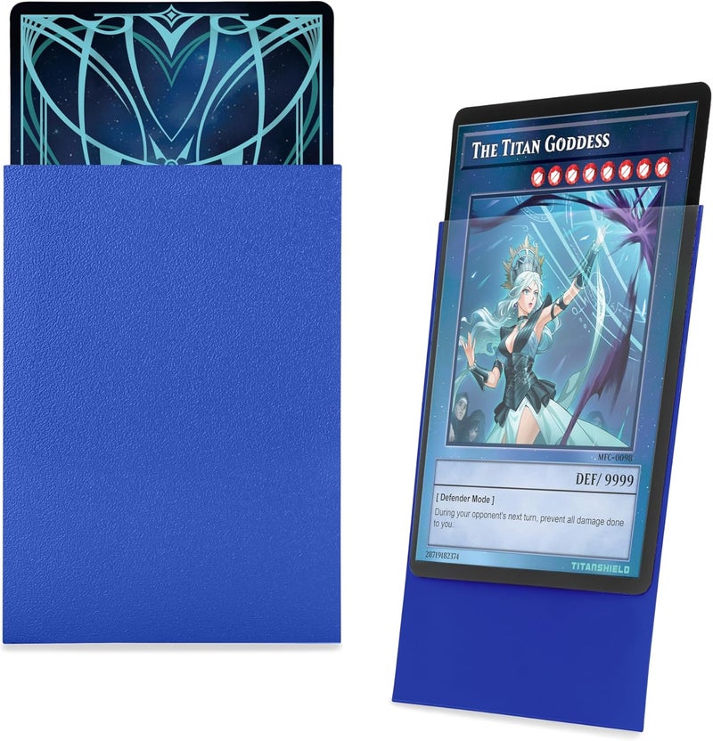 TitanShield (150 Sleeve/Blue) Small Japanese Sized Trading Card Sleeves Deck Protector for Yu-Gi-Oh, Cardfight!! Vanguard & More - Image 3