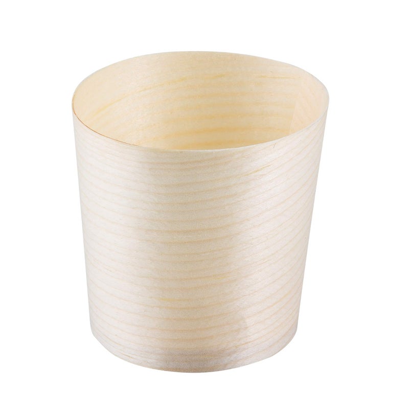 Tablecraft BAMDCP2 Cash & Carry Disposable Mini Serving Cups, 2 oz Poplar Wood, Pack of 50, Single-Use for Snacks and Finger Foods - Image 4