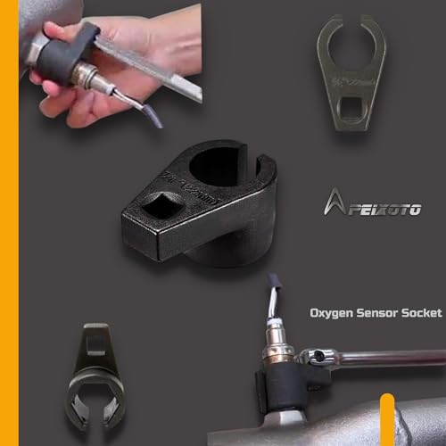 Apeixoto AP1822F مقبس استشعار الأكسجين بزاوية 3/8 بوصة و 7/8 بوصة (22 مم) من الفولاذ الكروم موليبدينوم عالي الأداء - Image 3