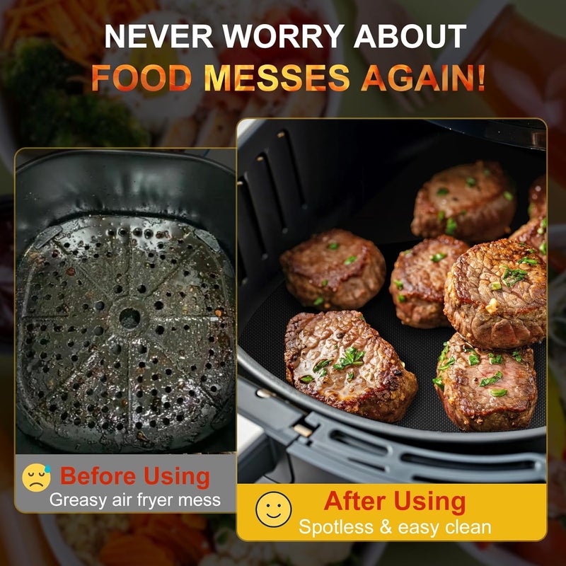 AZ Large Oven Liners for Bottom of Oven, 17"x75" Heavy Duty Non-Stick Oven Liner Mat, Reusable Heat Resistant Grill & Baking Mat, BPA/PFOA Free Roaster Liners, Fits Electric, Gas, Toaster Ovens (Black) - Image 4