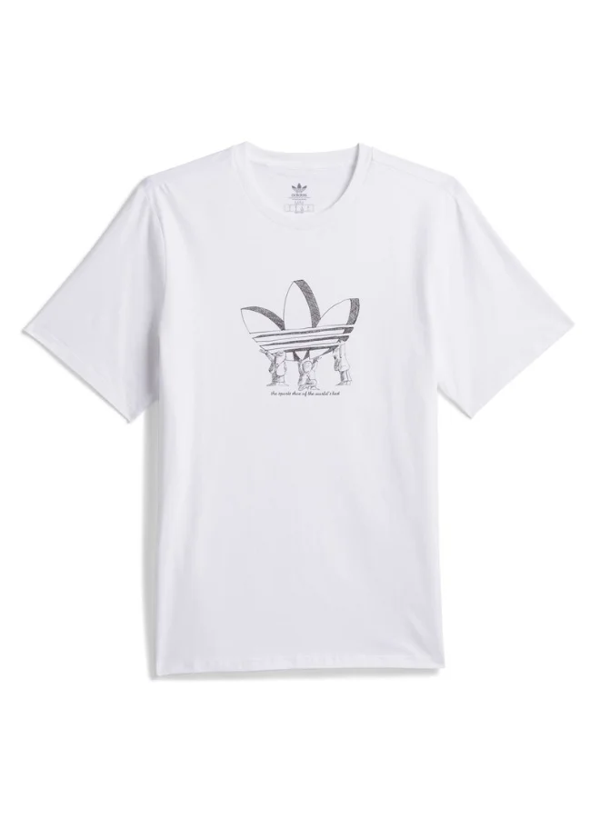 adidas adidas SSNL TEE 6 White Originals Unisex T-SHIRTS