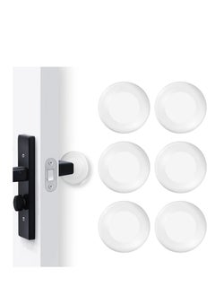 Generic 6 Pcs 2 Inch Door Stopper Wall Protector with Strong Back Adhesive Reusable Premium Door Stopper for Home Office Protecting Wall Shock Absorbent Gel Self Adhesive Guard Door Bumper Wall Protector  - Image 1