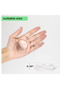 Generic 6 Pcs 2 Inch Door Stopper Wall Protector with Strong Back Adhesive Reusable Premium Door Stopper for Home Office Protecting Wall Shock Absorbent Gel Self Adhesive Guard Door Bumper Wall Protector  - Image 2