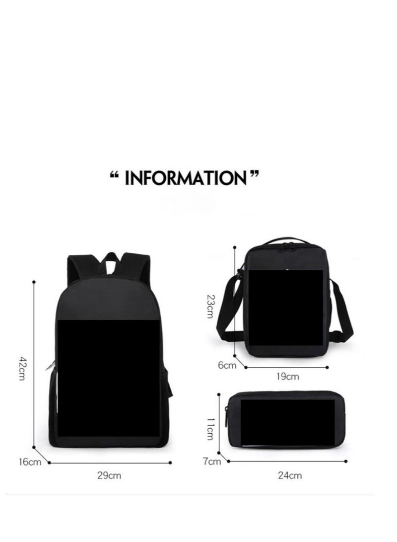 Y&D 3 pcs Super Mario School Backpack Multicolour - Image 2