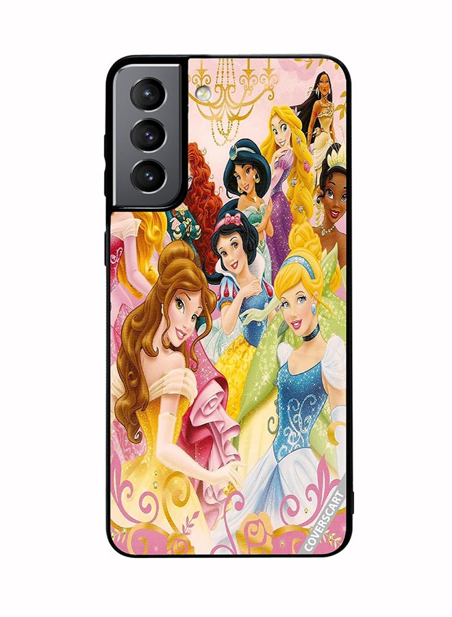 Protective Case Cover For Samsung Galaxy S21 Plus 5G Disney Pink Princess Design Multicolour