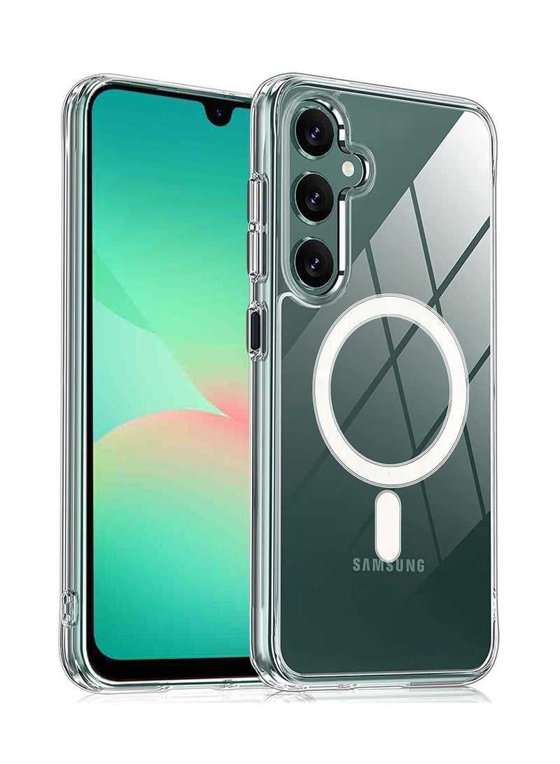 Techie Samsung Galaxy A26 2025 Clear Case with MagSafe – Slim, Anti-Yellowing Cover with Camera Lens Protection, Magnetic Holder Compatible - Image 1