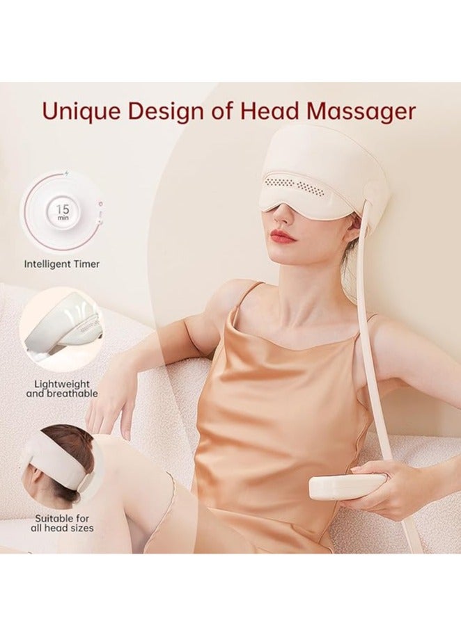 general Electric Head Massager, Scalp Massager, Head Compressor, Heated & Kneaded Air Bag Massager, Portable Electric Head & Eye Massager  - Image 3