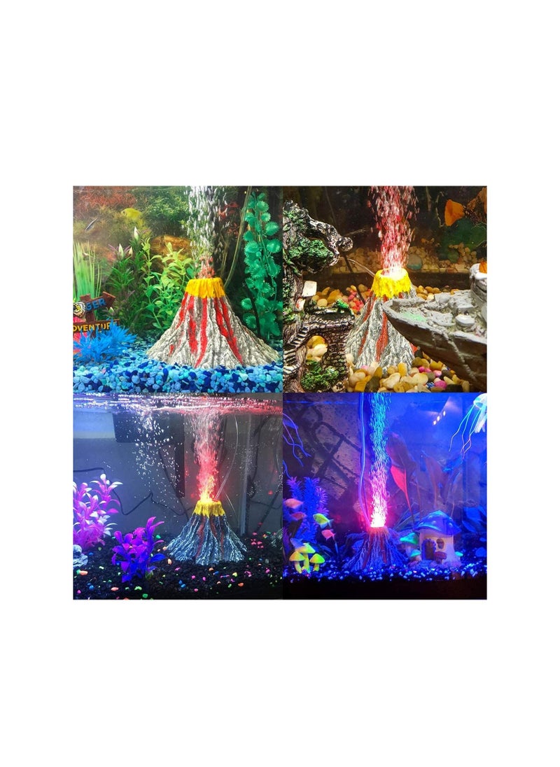 AS SEEN ON TV Aquarium Fish Tank Decoration Air Bubble Volcano Rock Oxygenates Water and Improves Circulation Multicolor Small  - Image 4