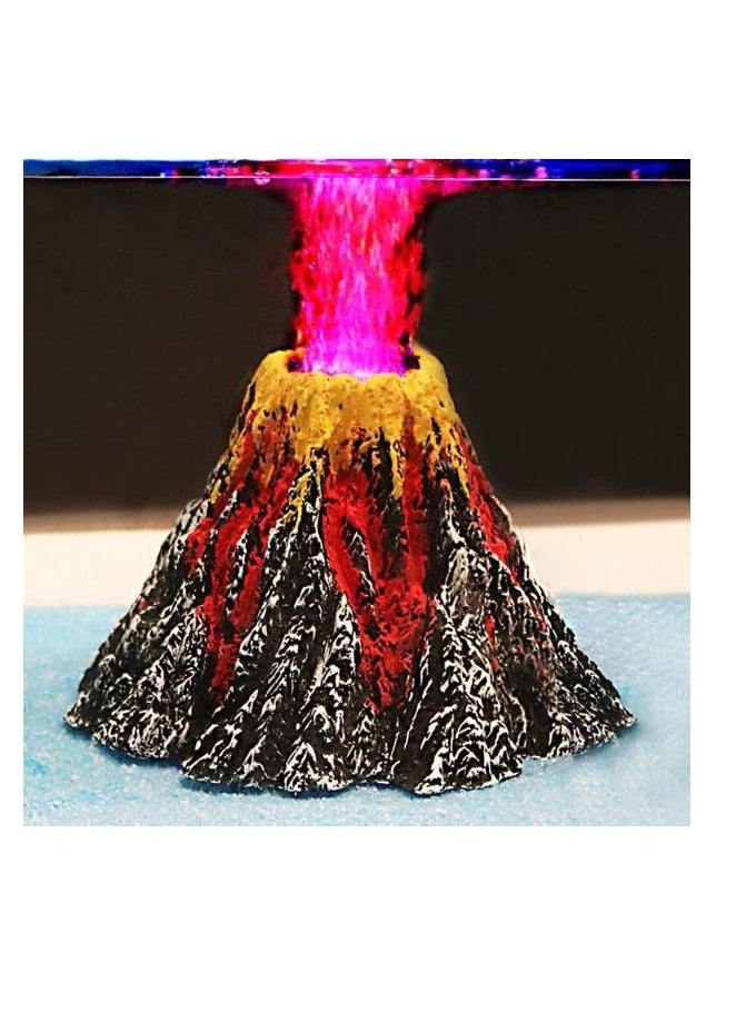 AS SEEN ON TV Aquarium Fish Tank Decoration Air Bubble Volcano Rock Oxygenates Water and Improves Circulation Multicolor Small  - Image 1