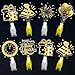 Oitnlaughter 36PCS Happy New Year Finger Lights Happy New Year Eve Party Favors Glow in the Dark Light Up Finger Lights Black Gold Toys Bulk for Kids Birthday Party Goodie Bag Stuffer Birthday Gift Classroom Prize - Image 2