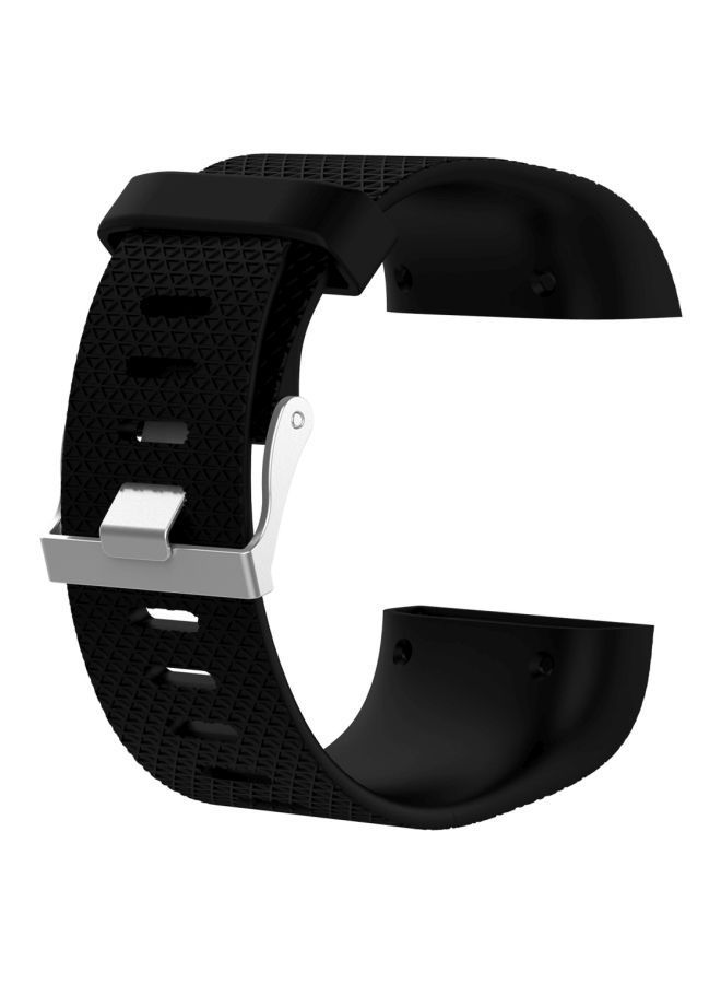 NIBEMINENT Adjustable Sport Wrist Strap For Fitbit Surge Black  - Image 1