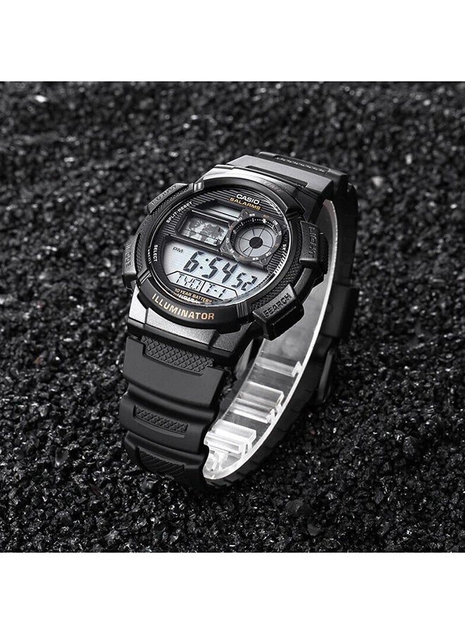 كاسيو ساعة يد رقمية للشباب طراز AE-1000W-1AVDF - 45 مم - لون رمادي رجال - Image 3