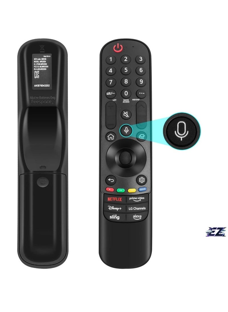 ELTRAZONE MR23GA Magic Remote 2023 for LG Smart TV – Replacement Remote with Voice and Pointer Function, Compatible with LG 2018-2023 UHD OLED QNED NanoCell 4K 8K Smart TVs – Includes Battery - Image 2