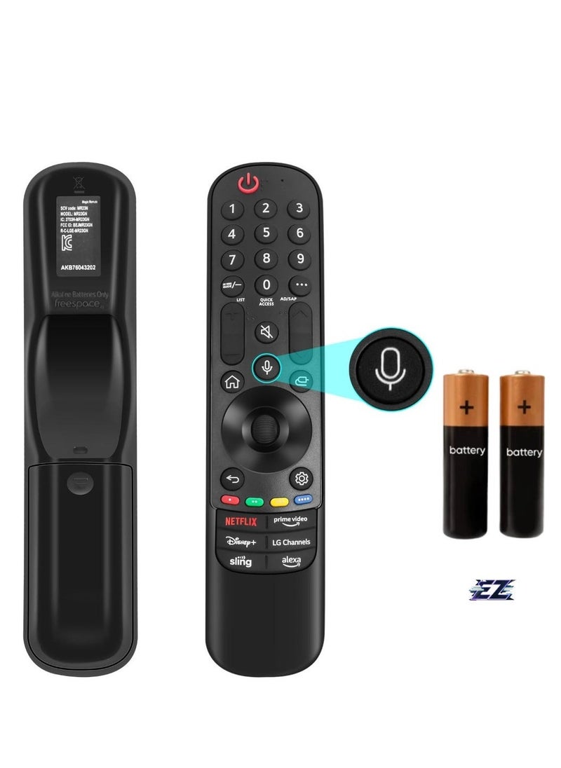 ELTRAZONE MR23GA Magic Remote 2023 for LG Smart TV – Replacement Remote with Voice and Pointer Function, Compatible with LG 2018-2023 UHD OLED QNED NanoCell 4K 8K Smart TVs – Includes Battery - Image 1